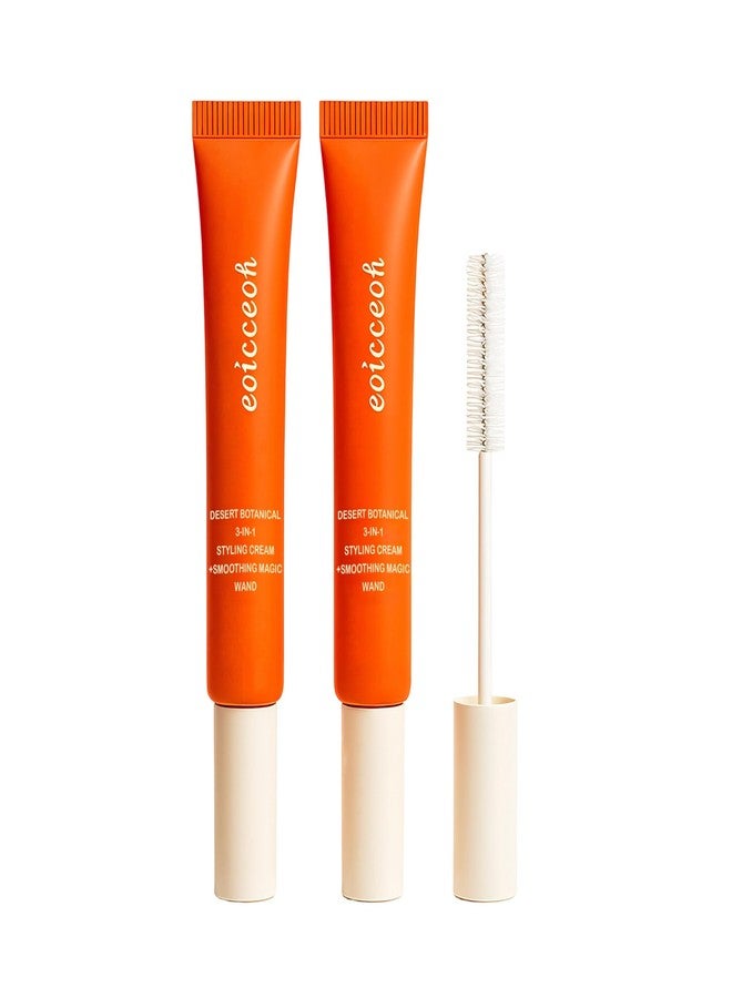 EOICCEOH Flyaway Taming Wand & 3-in-1 Hair Cactus Fruit Styling Cream – Tame Flyaways, Smooth Frizz, Sleek Finish, Edge Styling, Lightweight, Travel Size Styling Stick, 0.6 oz, 2-Pack - Image 1
